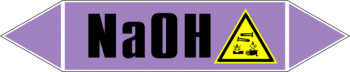 Маркировка трубопровода "na(oh)" (a07, пленка, 358х74 мм)" - Маркировка трубопроводов - Маркировки трубопроводов "ЩЕЛОЧЬ" - . Магазин Znakstend.ru