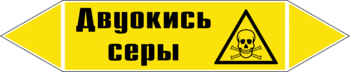 Маркировка трубопровода "двуокись серы" (пленка, 126х26 мм) - Маркировка трубопроводов - Маркировки трубопроводов "ГАЗ" - . Магазин Znakstend.ru